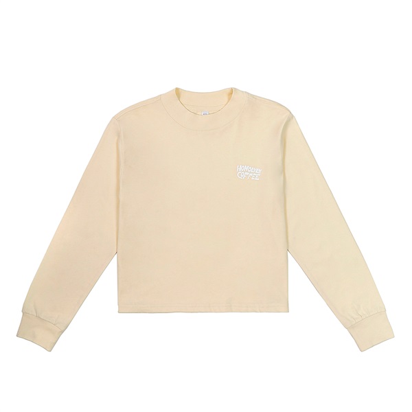 HCモックネックTシャツ-Butter(L size)